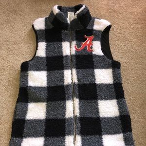 PINK Alabama Sherpa Vest
